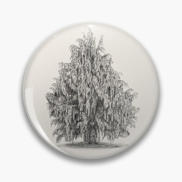 Item preview, Cedar Tree Drawing - Botanical Illustration designed and sold by kolonjArt.