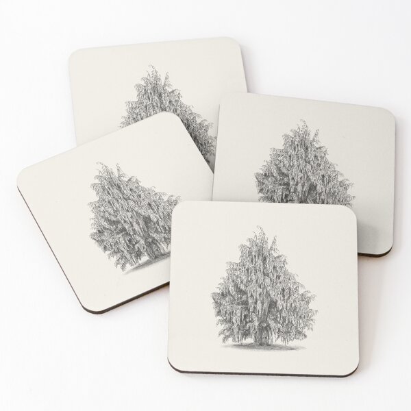 Item preview, Cedar Tree Drawing - Botanical Illustration designed and sold by kolonjArt.