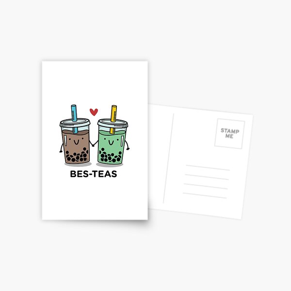 BES-TEAS Wortspiel Postkarte