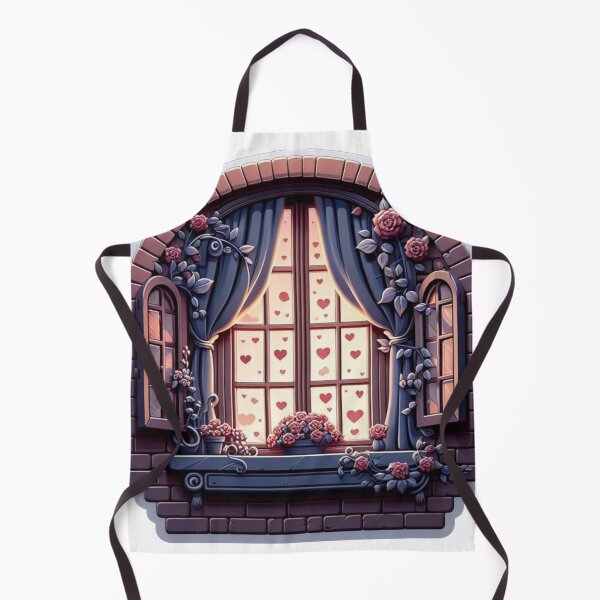Item preview, a romantic window with hearts designed and sold by bernhagen.