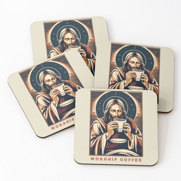 Item preview, Worship Coffee Jesus Caffeine Lover designed and sold by DreamCraze.