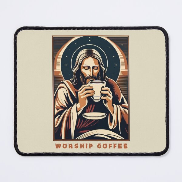 Item preview, Worship Coffee Jesus Caffeine Lover designed and sold by DreamCraze.