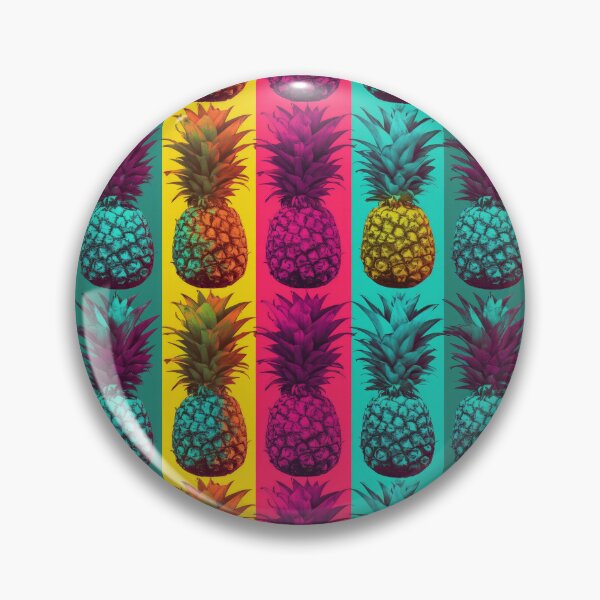 Item preview, Pineapples in pop art style. Fruit multicolored pattern. Bright juicy pop art with pineapples. designed and sold by SculpterioShop.