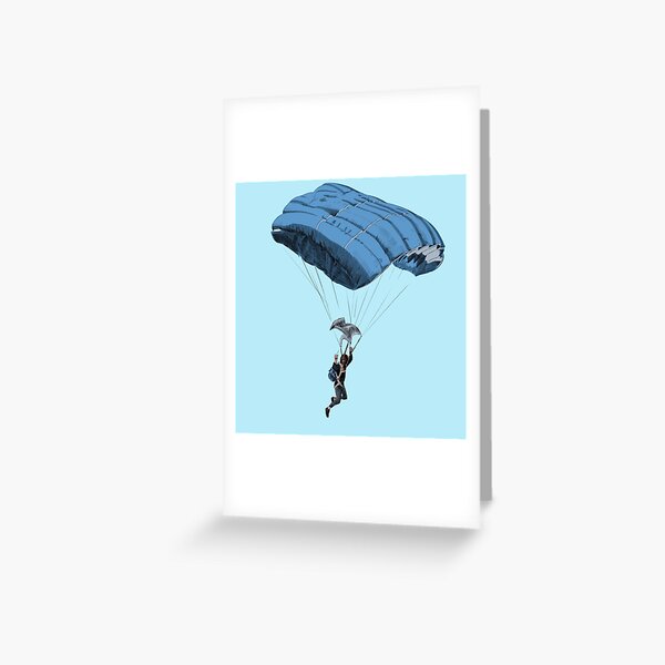 Cartes De Vœux Sur Le Theme Parachutisme Redbubble