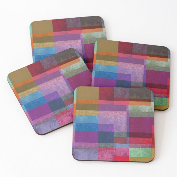 Item preview, Abstract grunge textured multi-colored random pixel geometric design designed and sold by ArtistSunny.