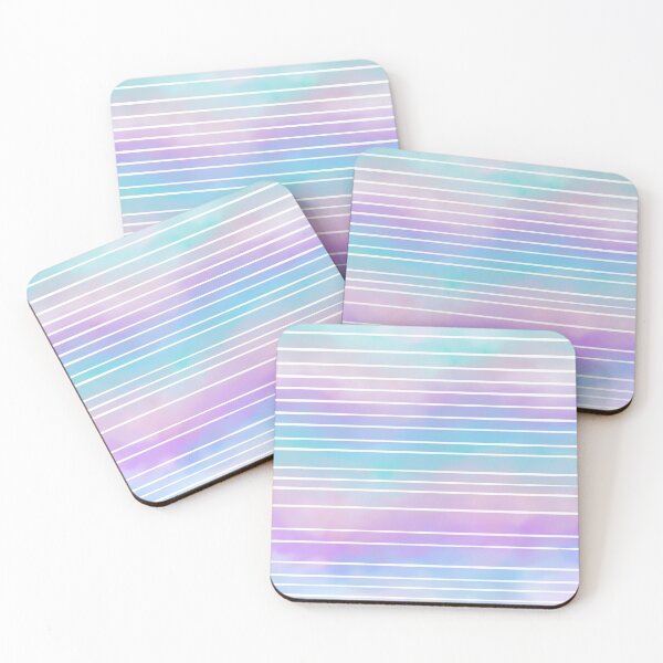 Item preview, Uneven Pastel and White Stripes  designed and sold by JaygiesDesign.