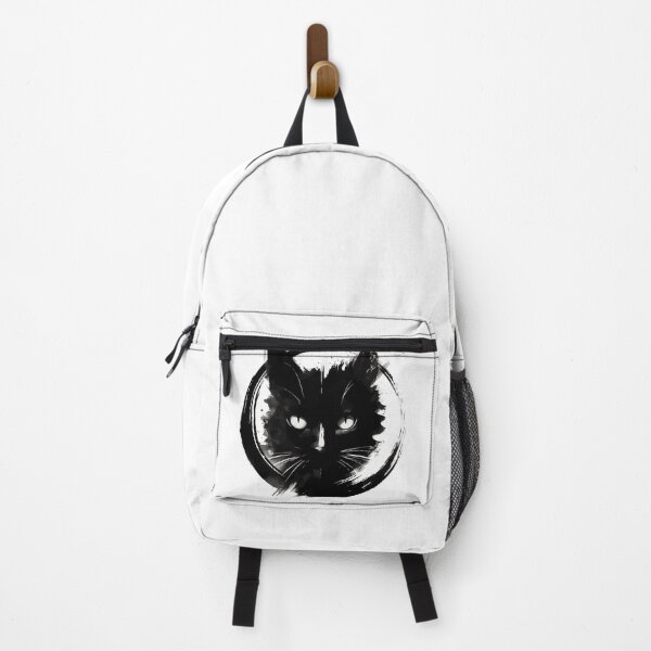 Item preview, Sumie Enso Art Japanese Brushstroke Black Cat designed and sold by TomFrontierArt.