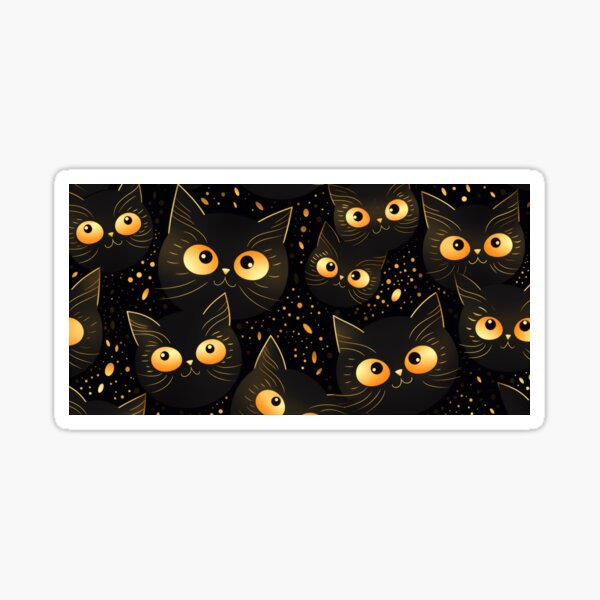 Item preview, glistening gold cat's heads designed and sold by DANUSIA65.