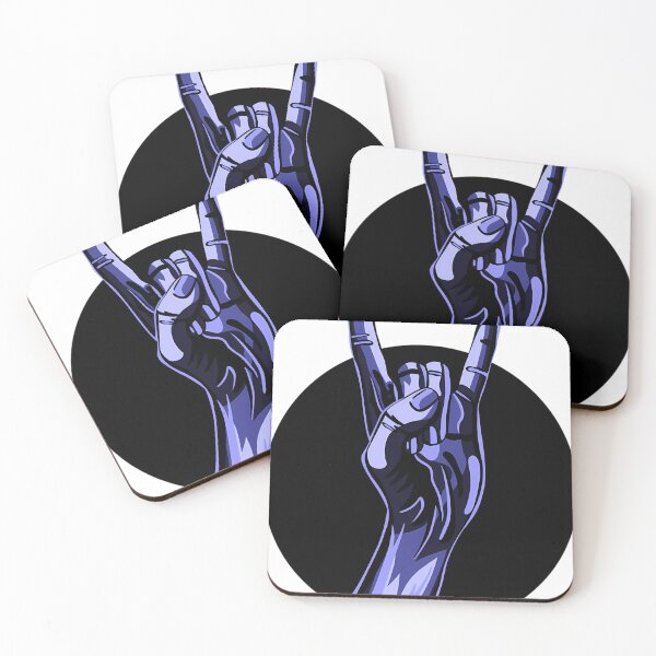 Item preview,  Monochrome Heavy Metal Hand Symbol designed and sold by BrandonTurne9.