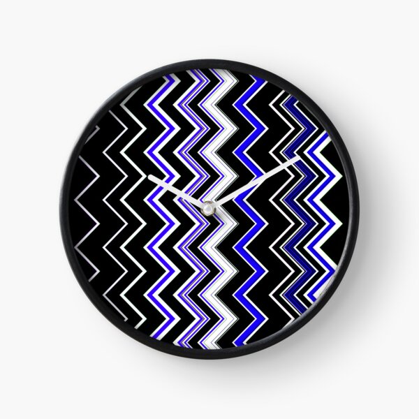Aztec Zigzag Pattern Clock
