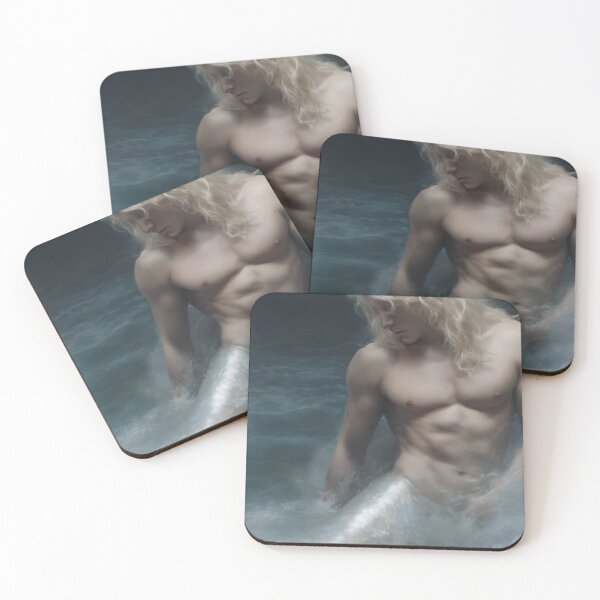 Item preview, Merman Triton in Revolting Sea designed and sold by piscesmermaid.