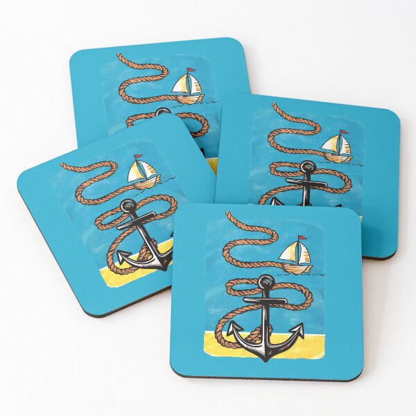 Item preview, Nautical Adventure - Vintage Ocean Ship with Ancho designed and sold by FebricFusion.
