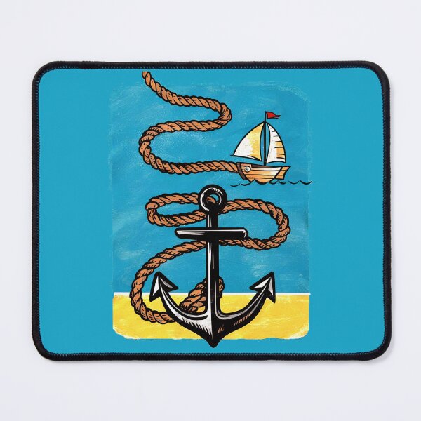 Item preview, Nautical Adventure - Vintage Ocean Ship with Ancho designed and sold by FebricFusion.
