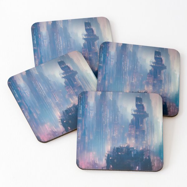 Item preview, Future City Skyscrapers - Digital Art designed and sold by Adrian I Barnett.