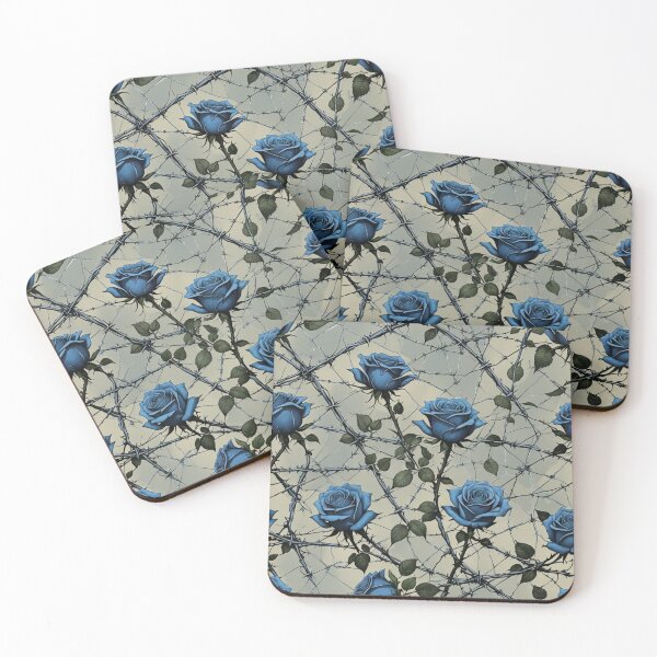 Item preview, Blueroses and barbed wire designed and sold by Geek Girl Ohio.
