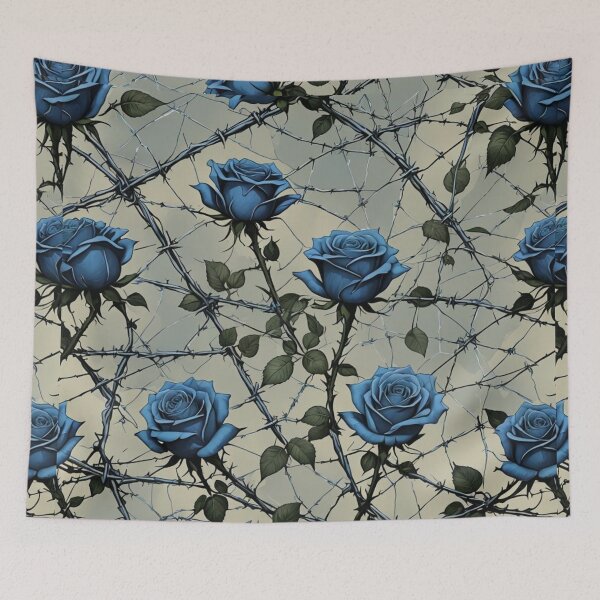 Item preview, Blueroses and barbed wire designed and sold by Geek Girl Ohio.