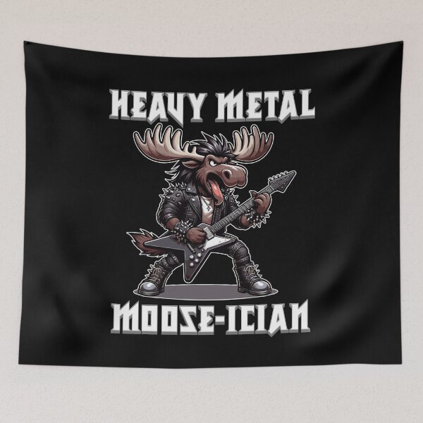 Item preview, Heavy Metal Moose-ician designed and sold by SpecialtiesShop.