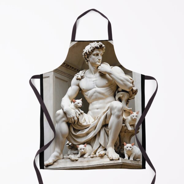 Item preview, David Michelangelo Statue With Cats designed and sold by Bunmigraphics .