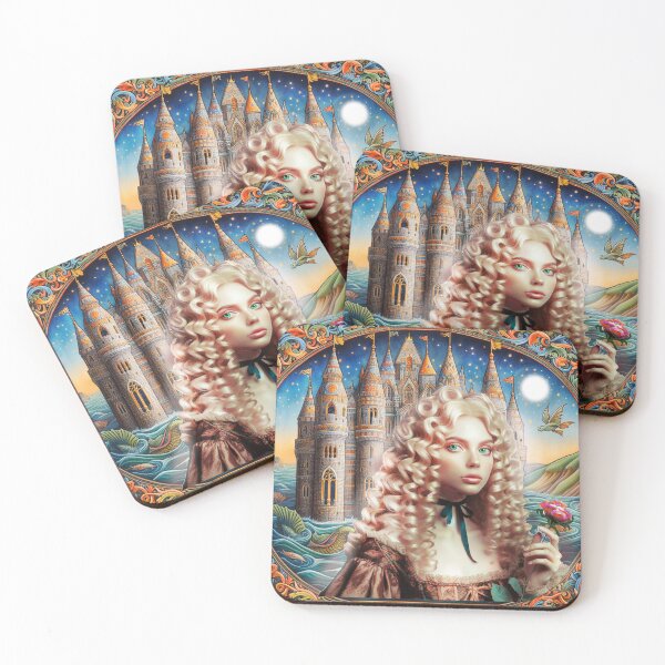 Item preview, Melusine, water fairy and builder of fortified castles designed and sold by Valérie Ozanon.