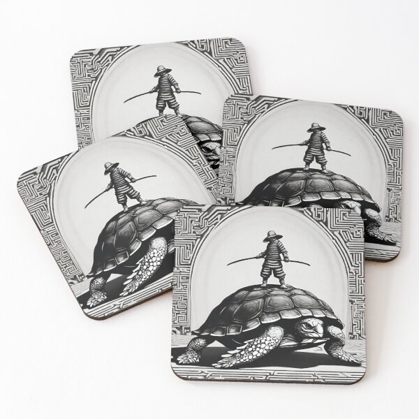 Item preview, Black and white 3D turtle illusion 1 designed and sold by gao7650.