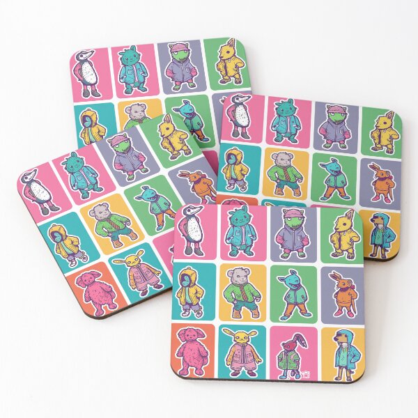 Item preview, Funny Animals: A Sticker Set of Quirky Critters in Human Poses designed and sold by joyfulk8.