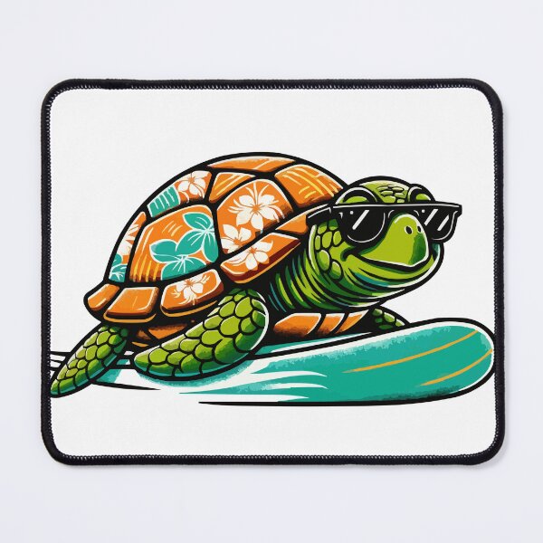 Item preview, Surfing turtle designed and sold by LongIslandDesgn.
