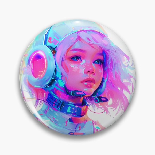 Item preview, Cyber Space Girl | Lofi Futurism Space Aesthetic designed and sold by RozziLofi.