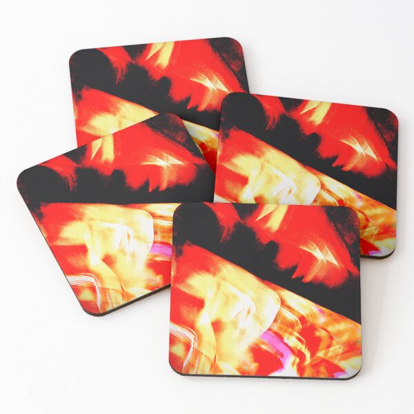Item preview, Red orange gold Burning frame in the dark designed and sold by pipikijung.