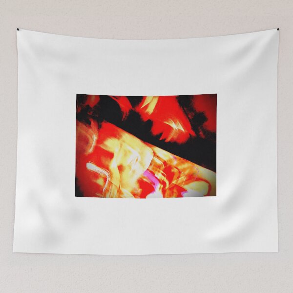 Item preview, Red orange gold Burning frame in the dark designed and sold by pipikijung.