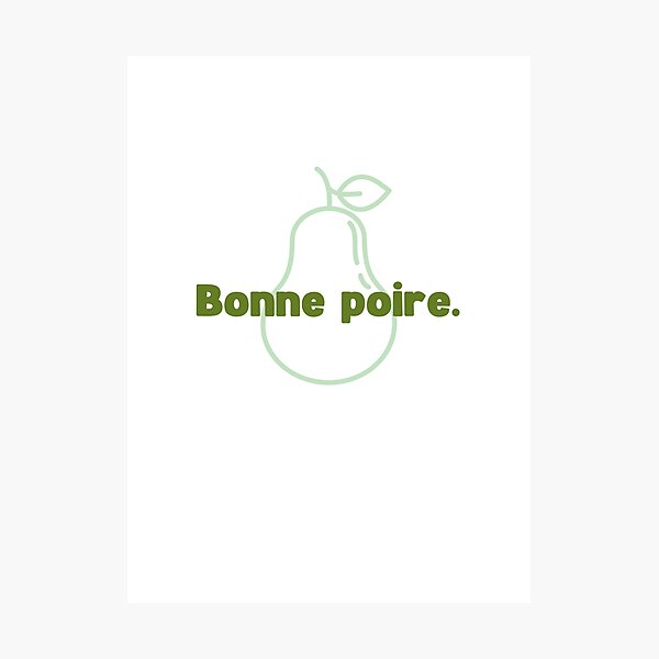 Item preview, Good pear (French expression) designed and sold by Marine-ERS.