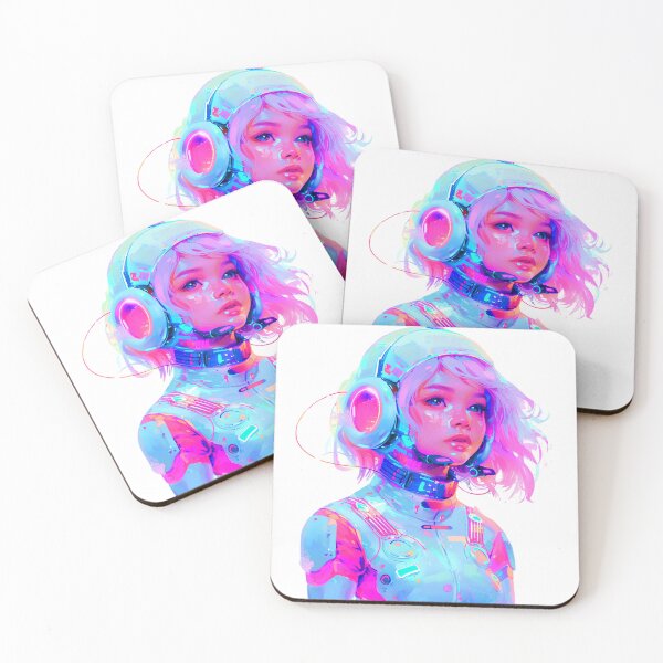 Item preview, Cyber Space Girl | Lofi Futurism Space Aesthetic designed and sold by RozziLofi.