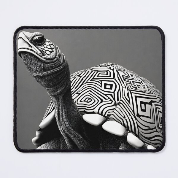 Item preview, Black and white 3D turtle illusion 2 designed and sold by gao7650.