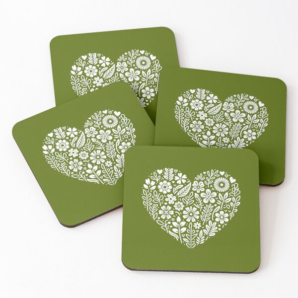 Item preview,  Floral heart. White designed and sold by Pearl67.