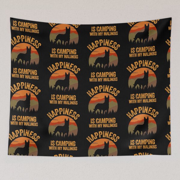 Item preview, Country Happiness Is Camping With My Belgian Malinois designed and sold by Guarddogdrive.