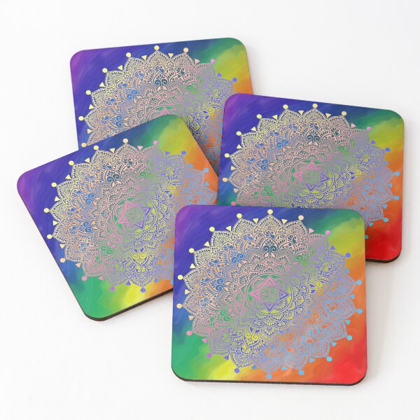 Item preview, Rainbow mandala 2 designed and sold by Artelligentt.