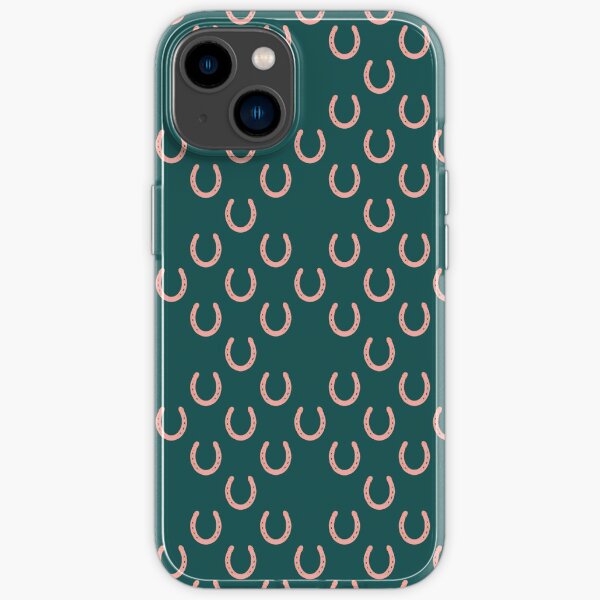 "Good luck! Pink horseshoes on green background" iPhone Case for Sale by shoshannahscrib Redbubble