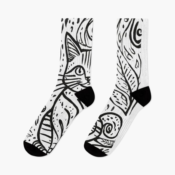 Item preview, Line drawing of a cat designed and sold by jojokrap-2023.