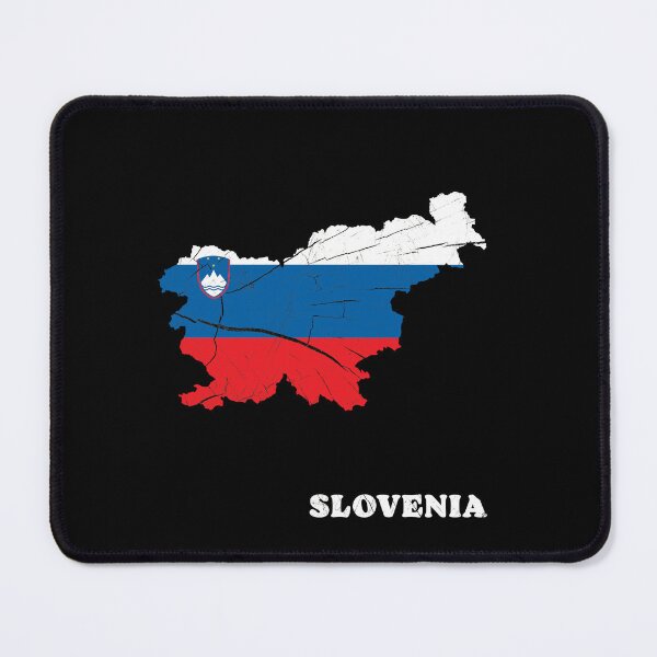 Item preview, Slovenija Flag Map Wood Effect designed and sold by Blok45.