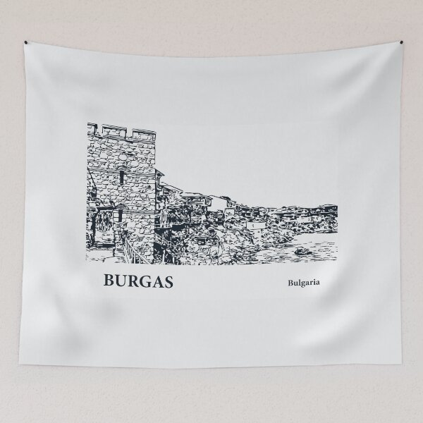 Item preview, Burgas Bulgaria designed and sold by Lakeric Cityscapes.