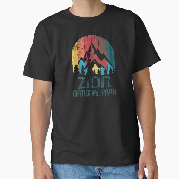 Vista previa del artículo con la obra «Regalo o recuerdo del parque nacional de Zion T Shirt», diseñado y vendido por Theodore Cory.