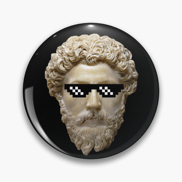 Item preview, Marcus Aurelius with pixel sunglasses designed and sold by Cleanthes.