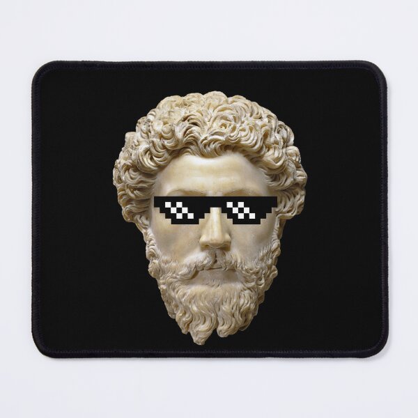 Item preview, Marcus Aurelius with pixel sunglasses designed and sold by Cleanthes.