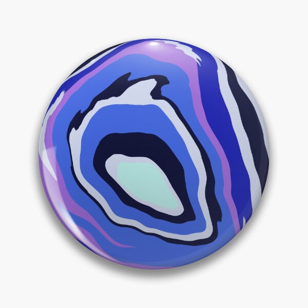 Item preview, Pop Art Geode (cool blue + purple) designed and sold by emcrawfordart.