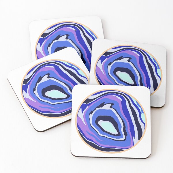 Item preview, Pop Art Geode (cool blue + purple) designed and sold by emcrawfordart.