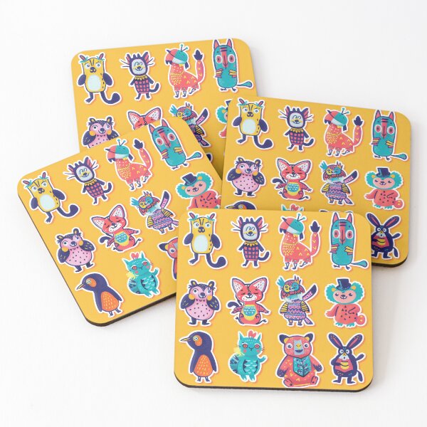 Item preview, Neon Animal Fun: Quirky Stickers for Every Occasion designed and sold by joyfulk8.
