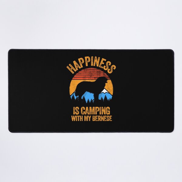 Item preview, Vintage Distressed Happiness Is Camping With My Bernese designed and sold by Guarddogdrive.