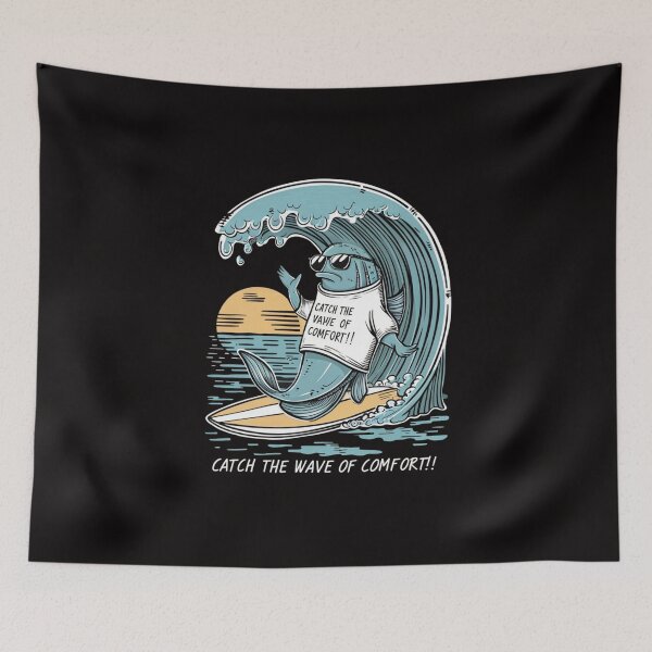 Item preview, Catch the Wave of Comfort! designed and sold by HOMEDESIGNPRINT.