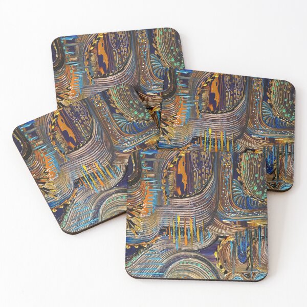 Item preview, Labyrinth of Blue: Abstract Artistry	 designed and sold by tuyyfuiasnn.