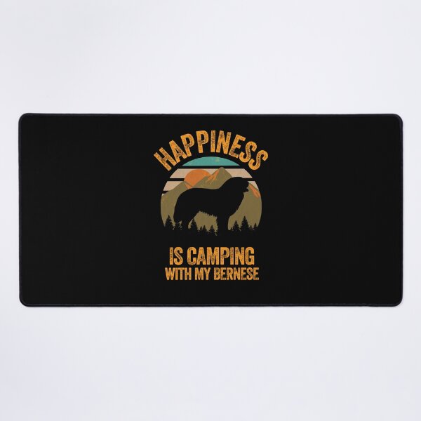 Item preview, Mountains Distressed Happiness Is Camping With My Bernese designed and sold by Guarddogdrive.