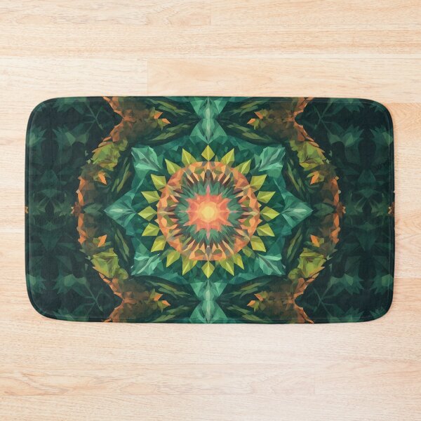 Item preview, light mandala mural in the middle of the forest designed and sold by Kalaidax.